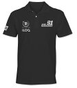 NASCAR キミ ライコネン オフィシャルプロジェクト「91」TRACK HOUSE ポロシャツ ブラック 黒 公式 オフィシャル