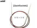  エントリーでP5倍   addi　775-7 メタル輪針　Sock Rockets ソック・ロケッツ 　40cm・60cm・80cm・100cm・120cm　0号-5号　 ヨーロッパ版  C4-13 U-OK
